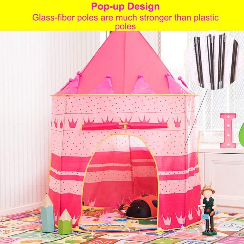 Tenda da Gioco Castello per Bambini Outdoor Casa Gioco 100x135 cm bambino