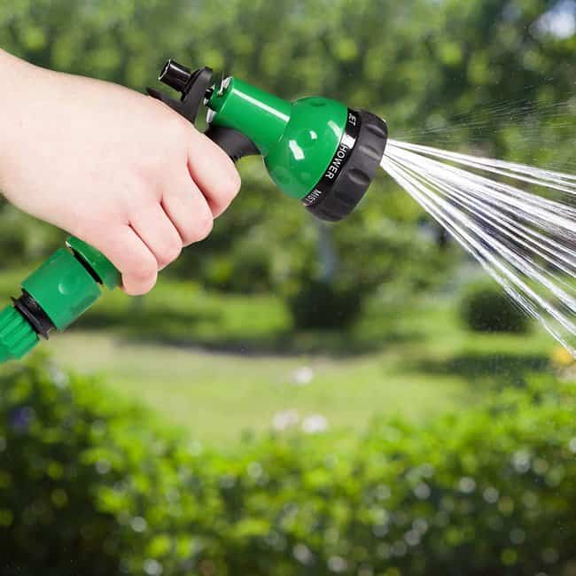 KMT Tools Tubo Acqua Giardino Estendibile Con Pistola Avvolgitubo