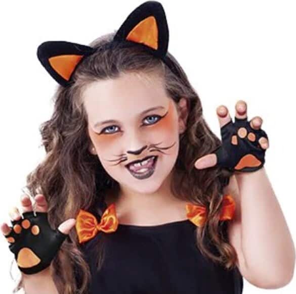 Costume Carnevale gatta nera travestimento gattina bambina 3 8 anni