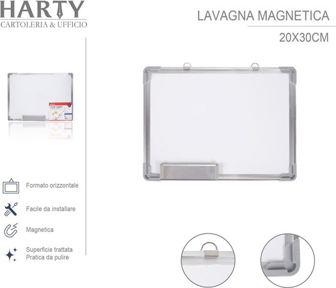 Harty Lavagnetta Magnetica Parete Lavagna Cancellabile Bianca