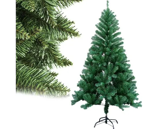 Albero di Natale Artificiale in PVC Verde Realistico Varie Dimensioni...