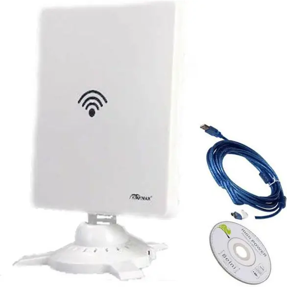 Antenna Wi-Fi Ricevitore Segnale Wireless USB Connessione Potente KINAMAX TS9900