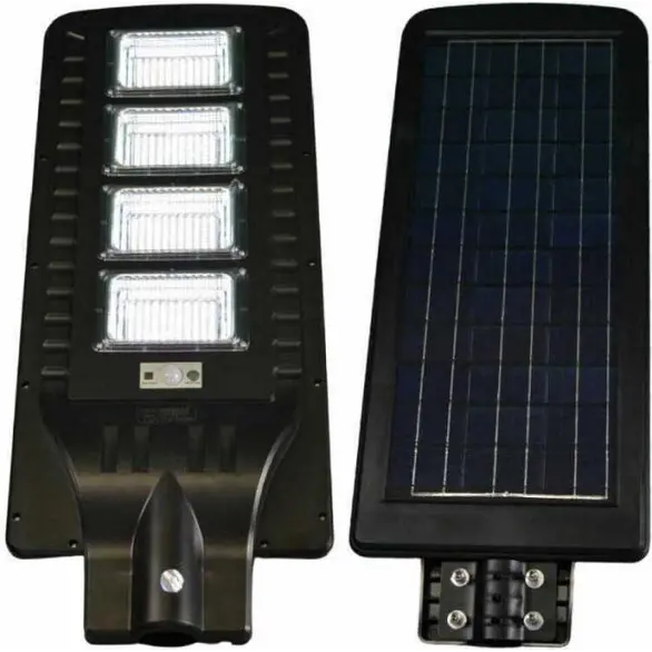 Lampione Stradale a Led 180w Pannello Solare Fotovoltaico Con Staffa e Sensore