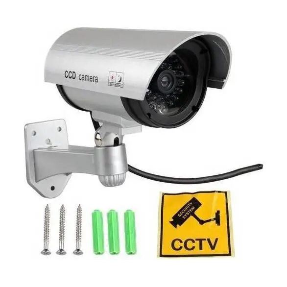 Telecamera di Sicurezza Finta LED Lampeggiante TVCC Sensore Video Sorveglianza