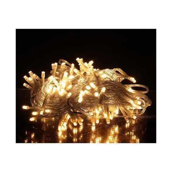 Catena Luminosa Natalizia 200 Led 3m Luce Bianca Calda Albero Natale Decorazione