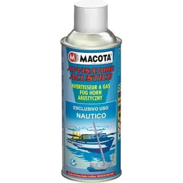 Avvisatore Acustico Nautico 400ml Bomboletta a Gas per Barche Gommoni Sicurezza