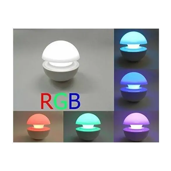 Lampada a Led RGB Forma Fungo Cromoterapia Multicolore Rilassante Casa Relax
