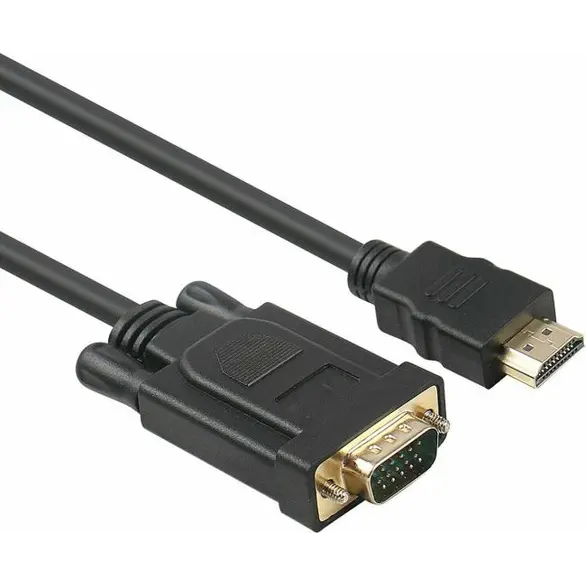 Cavo HDMI a VGA 3 Metri Placcato Oro Connessione Computer/Laptop/Proiettore/TV