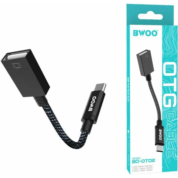 Cavo OTG 10cm Collegamento USB Femmina a USB-C Smartphone Tastiera Mouse SD