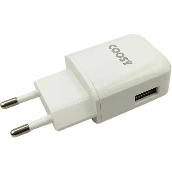 Caricabatterie da Muro Caricatore USB Spina Universale Smart Charger 1.5A Coosy