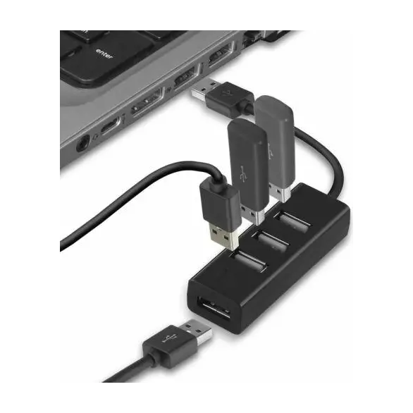 Hub 4 Porte USB 2.0 Collegamento Trasferimento Dati PC Multiporte BO-OT20