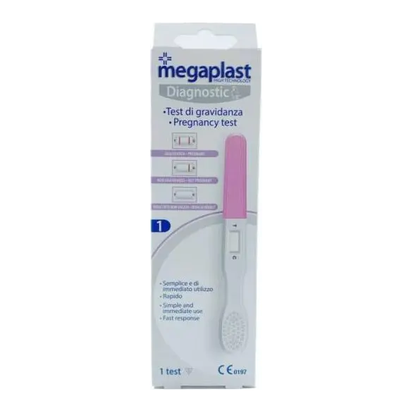 Test di Gravidanza Megaplast Ultrasensibile 10 mIu/mL Test delle Urine Rapido