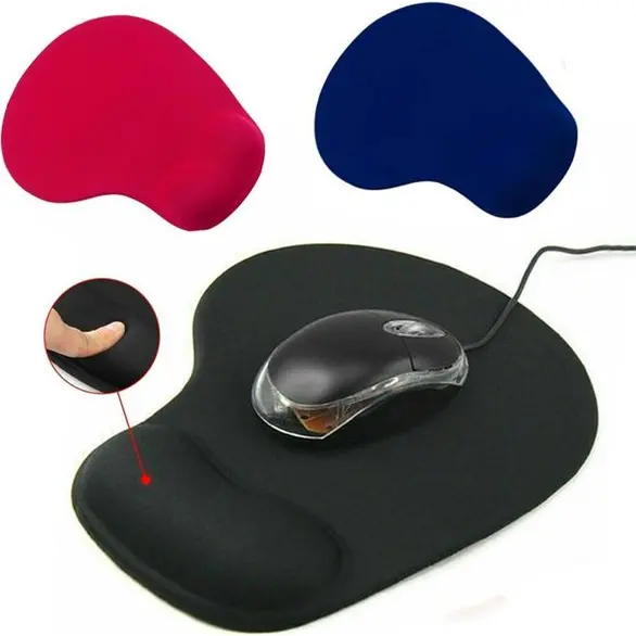 Mouse Pad Tappetino Design Ergonomico Morbido Poggia-Polso in GEL Colore Casuale