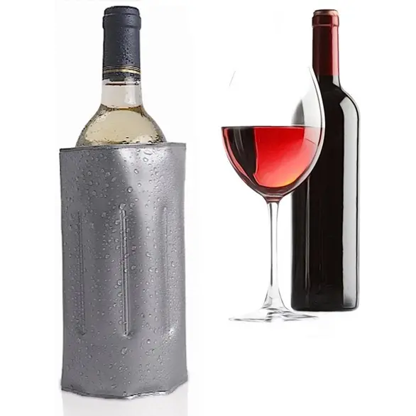 Fascia Refrigerante Porta Bottiglie Portatile Raffredda Vino Termico Regolabile