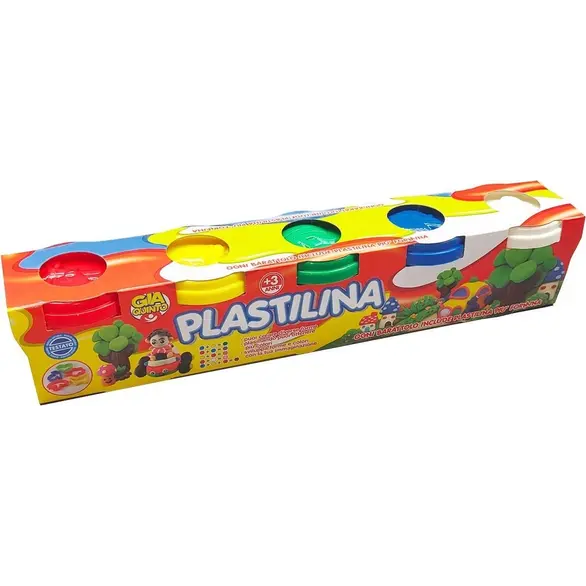 Kit da 5 Pezzi Plastilina Modellante Pasta Plastichina Play Dough con Accessori