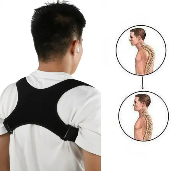 Tutore correttore posturale supporto schiena fascia spalle postura ufficio sport