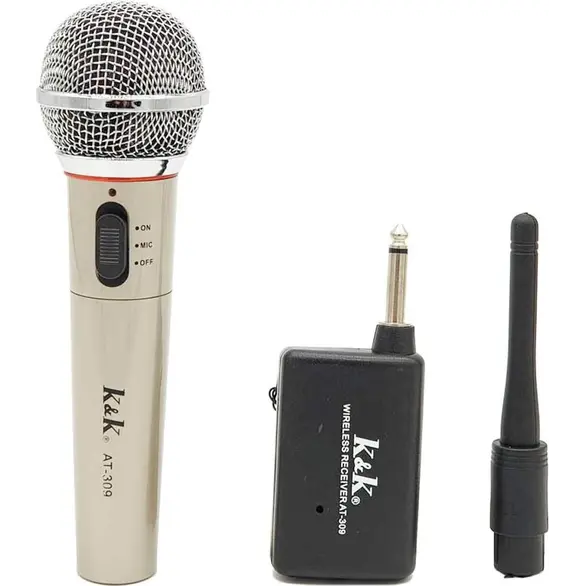 Microfono Dinamico Ricevitore Wireless Karaoke Voce Unidirezionale Senza Fili