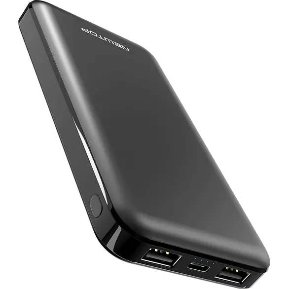 Power Bank doppia ricarica veloce USB portatile universale 10000mAh PB30 nero