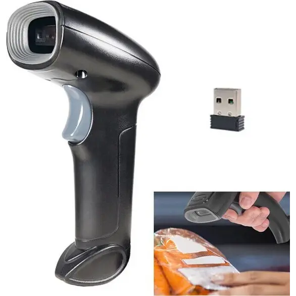 2D Scanner Lettore di Codici a Barre wireless USB Pistola Barcode per QR Code