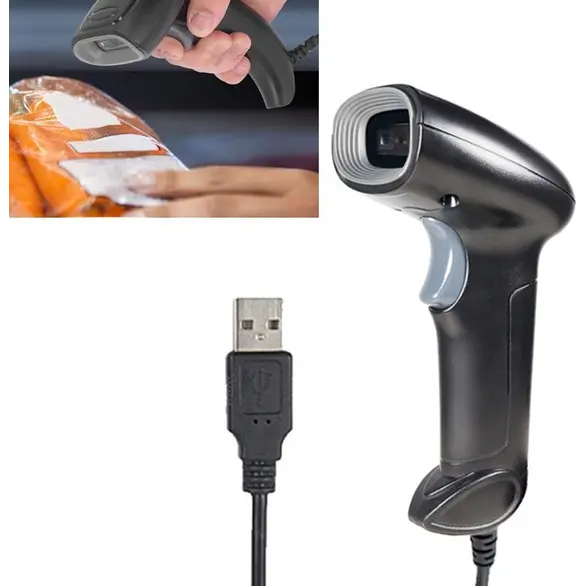 2D Scanner Lettore di Codici a Barre USB Pistola Barcode per QR Code 1D 2D