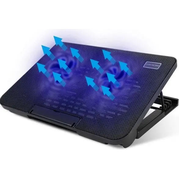 Base Supporto Raffreddamento Notebook PC Portatile 2 Ventole USB Dissipatore