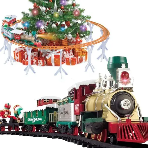 Trenino Natalizio Sotto Albero Treno Elettrico Luci Suoni Locomotiva Natale