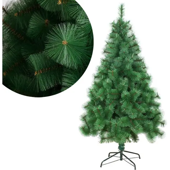 Albero di Natale Verde Pino Artificiale Realistico in PVC da 60 a 210 cm (150...