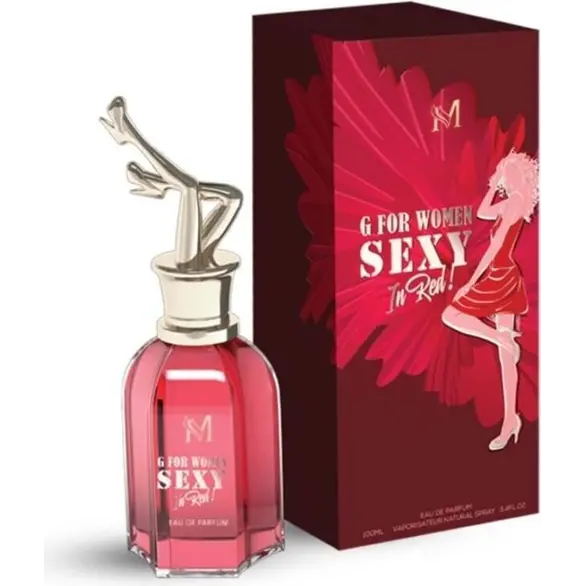 Profumo da Donna G For Women Sexy in Red 100ml Eau de parfum pour Femme Regalo