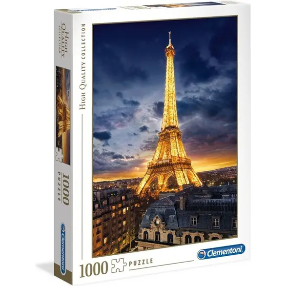 Puzzle 1000 Pezzi Parigi Francia Torre Eiffel High Quality Collection 69x50 cm