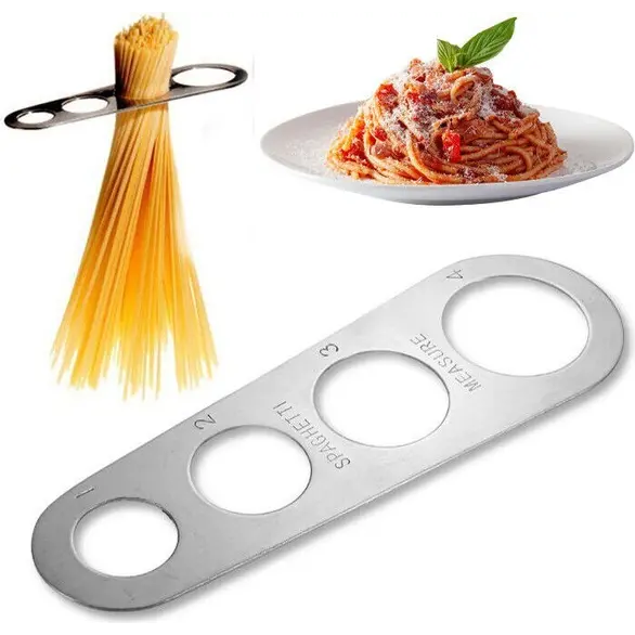 Misuratore di Spaghetti Dosaspaghetti da 1-4 Porzioni in Acciaio Cucina Pasta