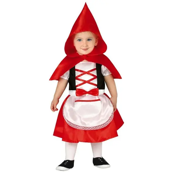 Costume Carnevale Cappuccetto Rosso neonata 12-24 mesi festa Halloween (12-18...