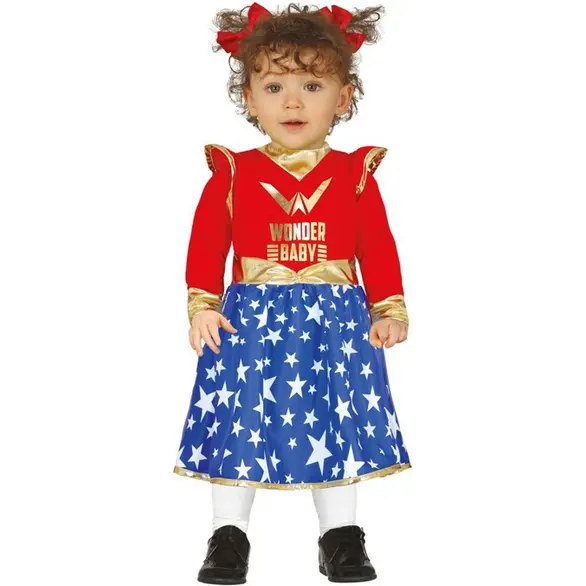 Costume Carnevale Supereroina Super Wonder Baby Woman neonata 12-24 mesi...