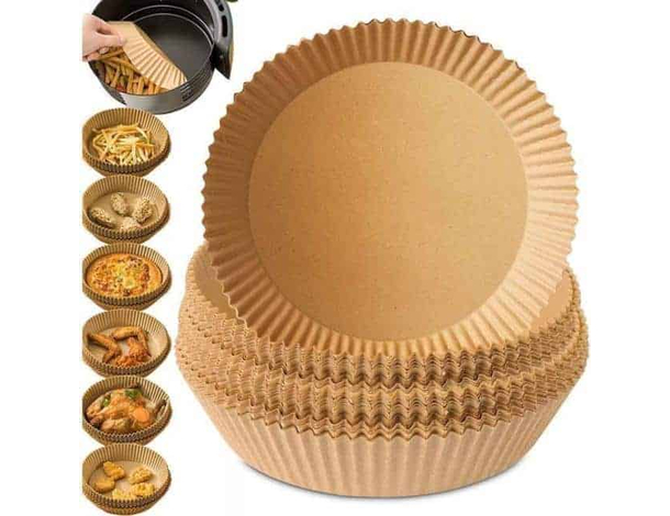 120 Pezzi Fodera di Carta Monouso da Forno per Friggitrice ad Aria Barbecue BBQ
