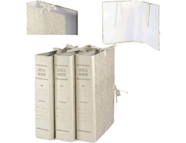 25 Cartella Archivio Faldoni Lacci Legacci 25x35cm Dorso 10 Ufficio Cartelle...