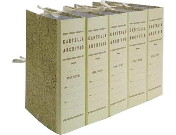25 Cartella Archivio Faldoni Lacci Legacci 25x35cm Dorso 10 Ufficio Cartelle...