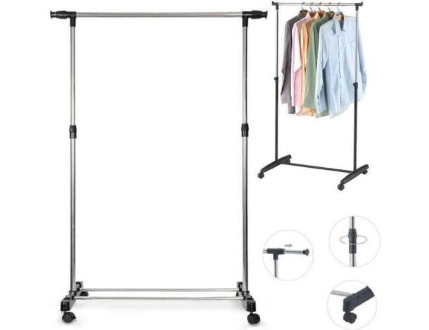 Appendiabiti Attaccapanni Stendere Appendi Abiti Regolabile Ruote...