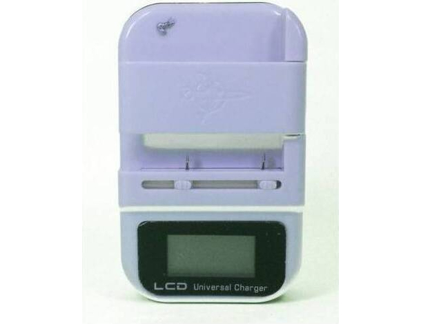 Caricabatteria Caricatore Batteria LCD Universale USB Smartphone Fotocamere...