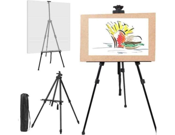 Cavalletto Disegno Treppiedi Tableau Pittura Tela Alluminio Treppiede Custodia