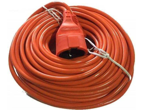 Cavo Prolunga Corrente Elettrica Giardino Esterni Schuko 25 Metri - Arancione...