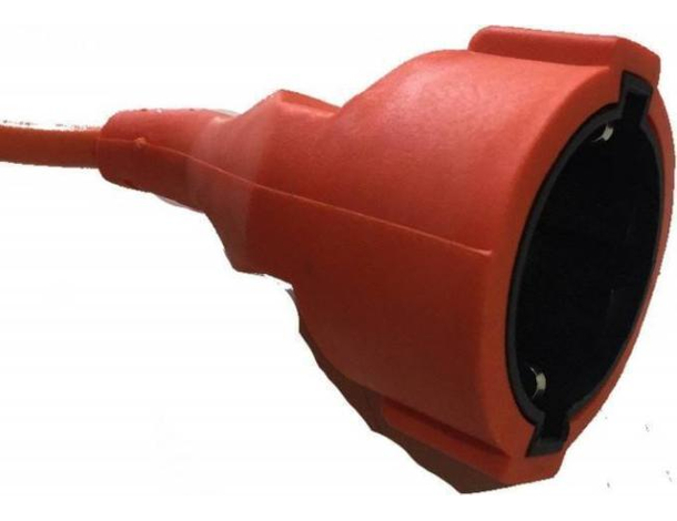 Cavo Prolunga Corrente Elettrica Giardino Esterni Schuko 25 Metri - Arancione...