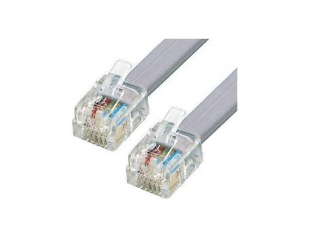 Cavo Prolunga Telefono Da 25 Metri RJ11 Modulare Modem Per Fax Presa Telefonica
