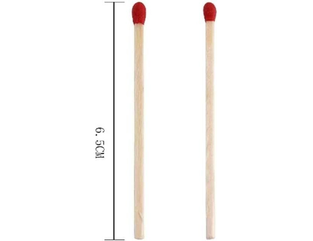 Fiammiferi In Legno In Bottiglia Di Vetro 2 Confezioni Da 80 Pezzi Rosa Rosso...