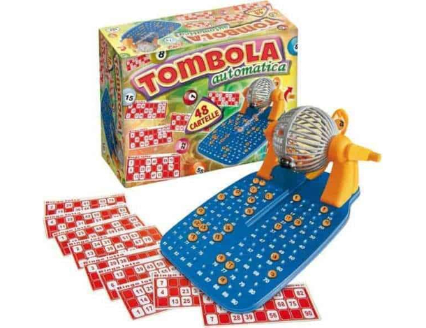 Super Tombola Automatica 48 Cartelle in Cartone Distributore Automatico Palline