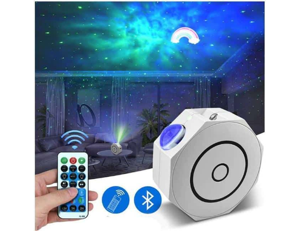 Lampada Proiettore LED Speaker Cassa Bluetooth USB Effetti RGB DJ Con Cavo USB