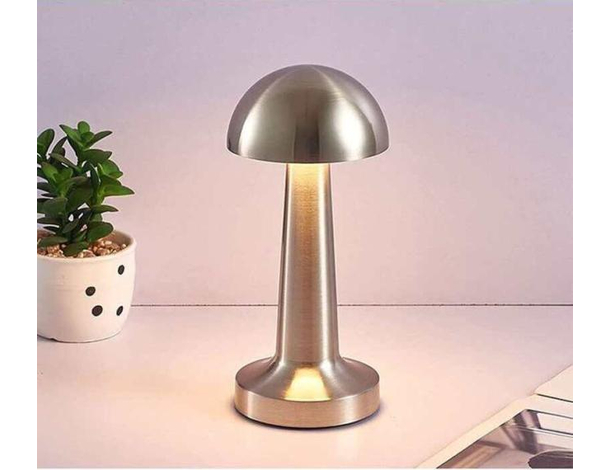 Lampada Tavolo Oro Rosa Ricaricabile USB Effetto Touch Luce Decorativa TD-306