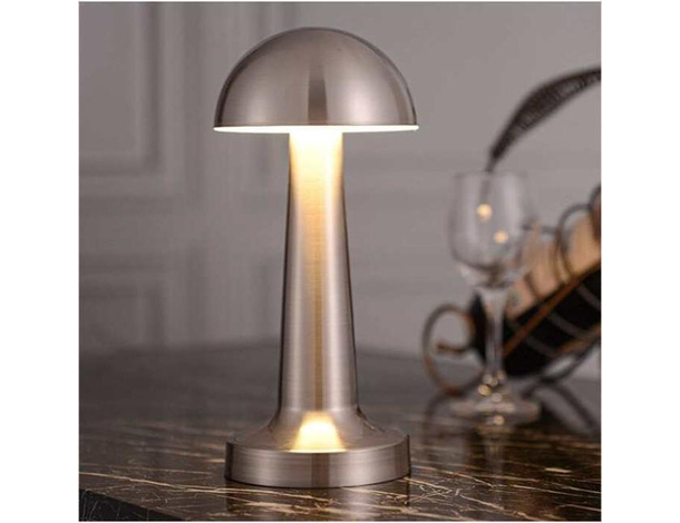 Lampada Tavolo Oro Rosa Ricaricabile USB Effetto Touch Luce Decorativa TD-306...