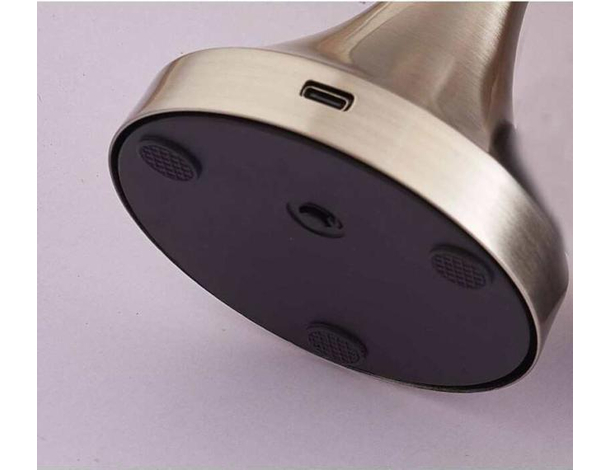 Lampada Tavolo Oro Rosa Ricaricabile USB Effetto Touch Luce Decorativa TD-306...