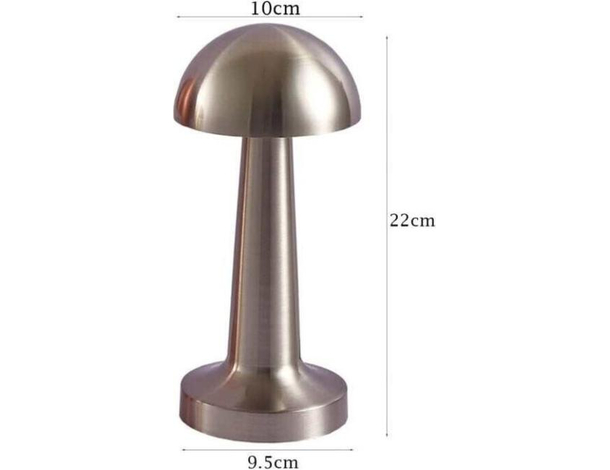 Lampada Tavolo Oro Rosa Ricaricabile USB Effetto Touch Luce Decorativa TD-306...