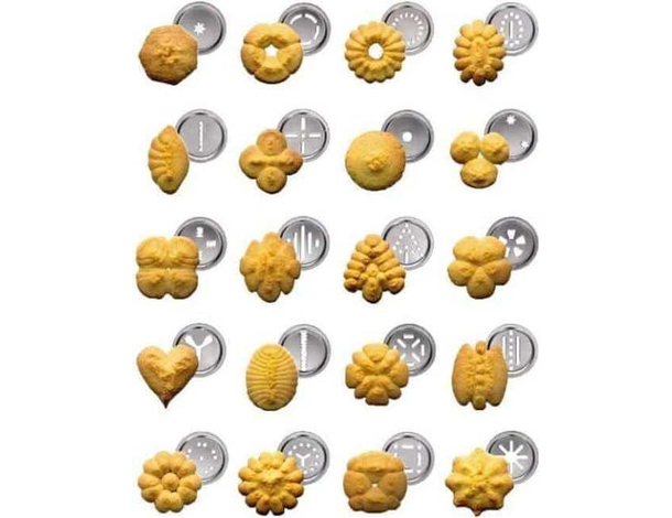 Macchina Pistola Da Biscotti Alluminio Siringa Dolci Formine Sparabiscotti...