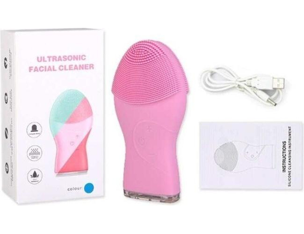 Mini Spazzola Cura Viso In Silicone Pulizia Pelle Corpo Massaggio Ultrasuoni